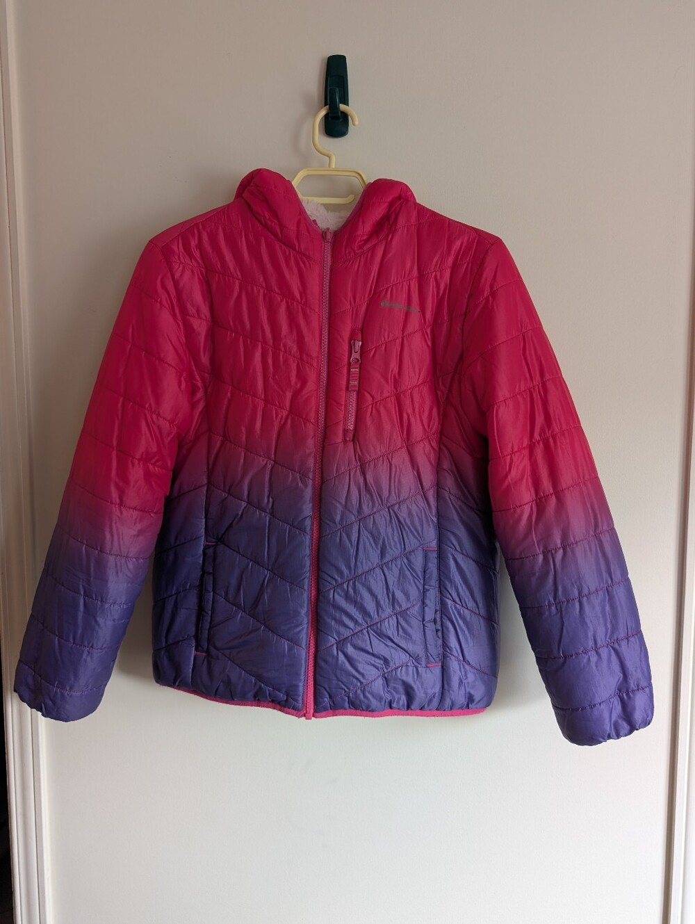 Eddie Bauer Pink to Purple Ombre Kids Puffer Jacket
